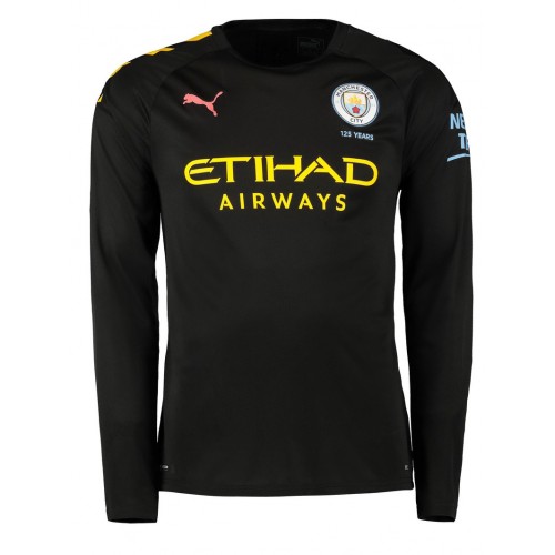 Camisolas de futebol Manchester City Equipamento Alternativa 2019/20 Manga Comprida Camisolas de futebol Manchester City Equipamento Alternativa 2019/20 Manga Comprida